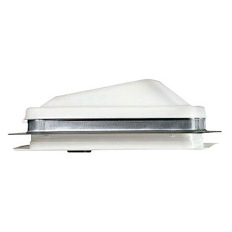 Ventline® - Ventadome™ 14-1/4" x 14-1/4" Roof Vent with White Manual Lid & Fan