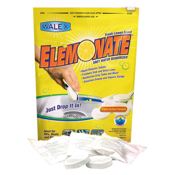 Walex® - Elemonate™ 1.5 oz. Gray Holding Tank Treatment with Odor Eliminator (12 x 5 Tabs)