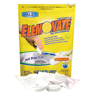 Walex® - Elemonate™ 1.5 oz. Gray Holding Tank Treatment with Odor Eliminator (12 x 5 Tabs)