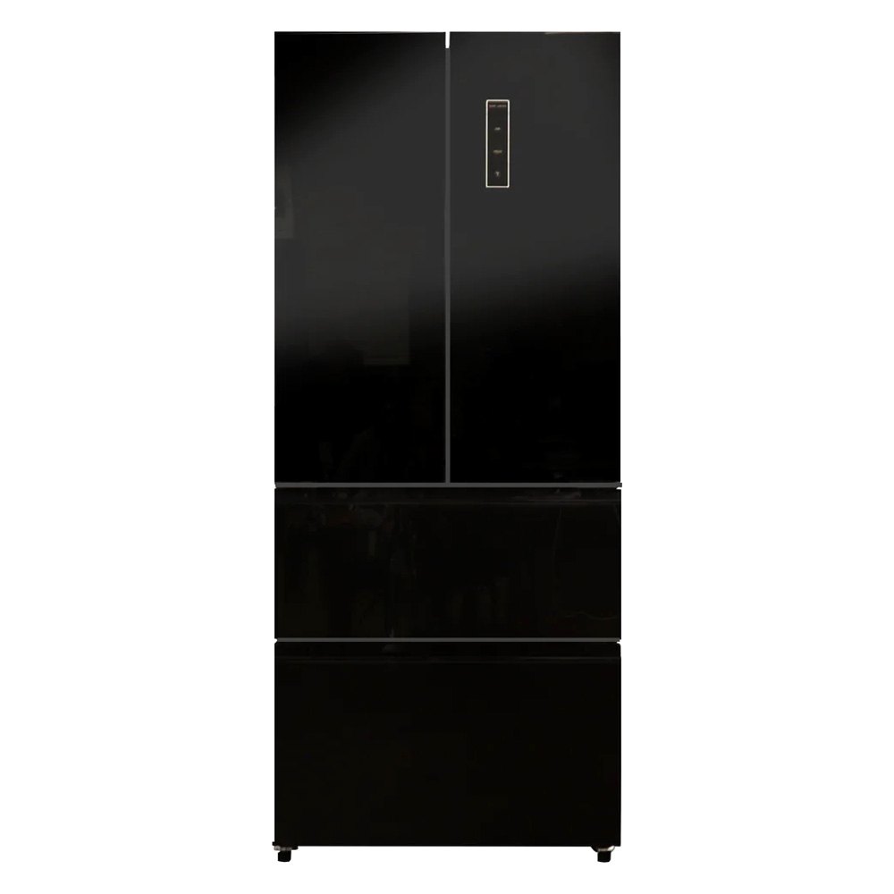 Everchill SRM-418CB 16.2 cu.ft. 110V 4-Door Refrigerator, French Black Doors