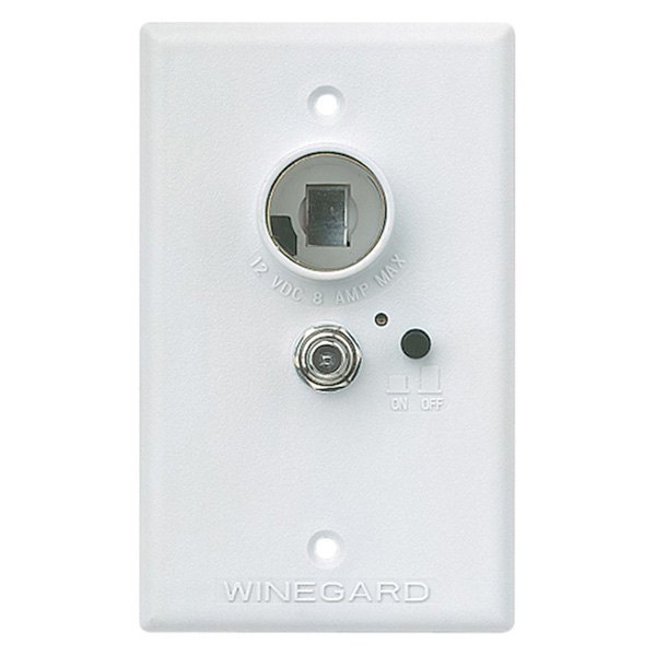 Winegard® - 7000 Series White Single TV Wall Plate