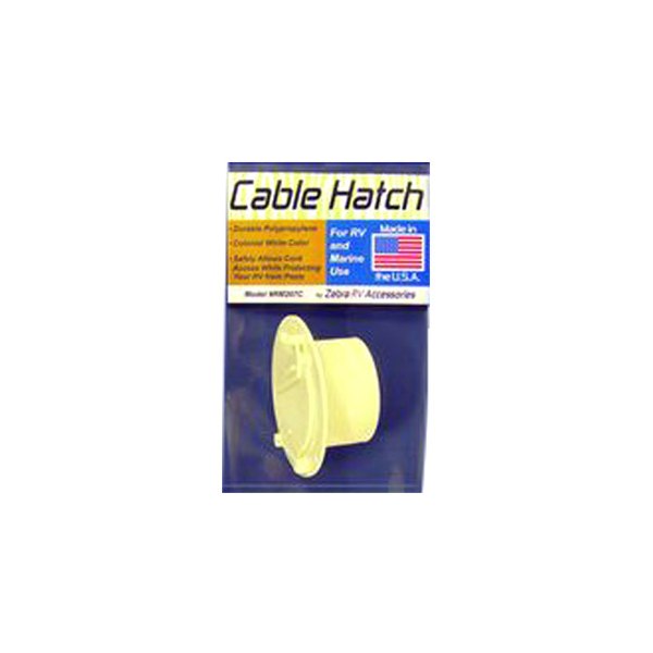 Zebra RV® - Colonial White Round Electric Cable Hatch